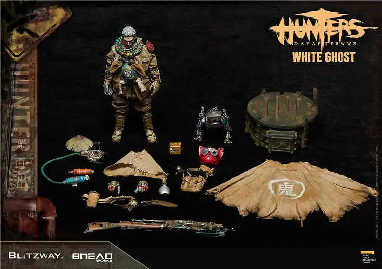 Auf Lager Blitzway BW-UMS 11801 HUNTERS Day After WW lll White Ghost 1/6 Männlicher Soldat 12'' Actionfigur Komplettset Modellspielzeug