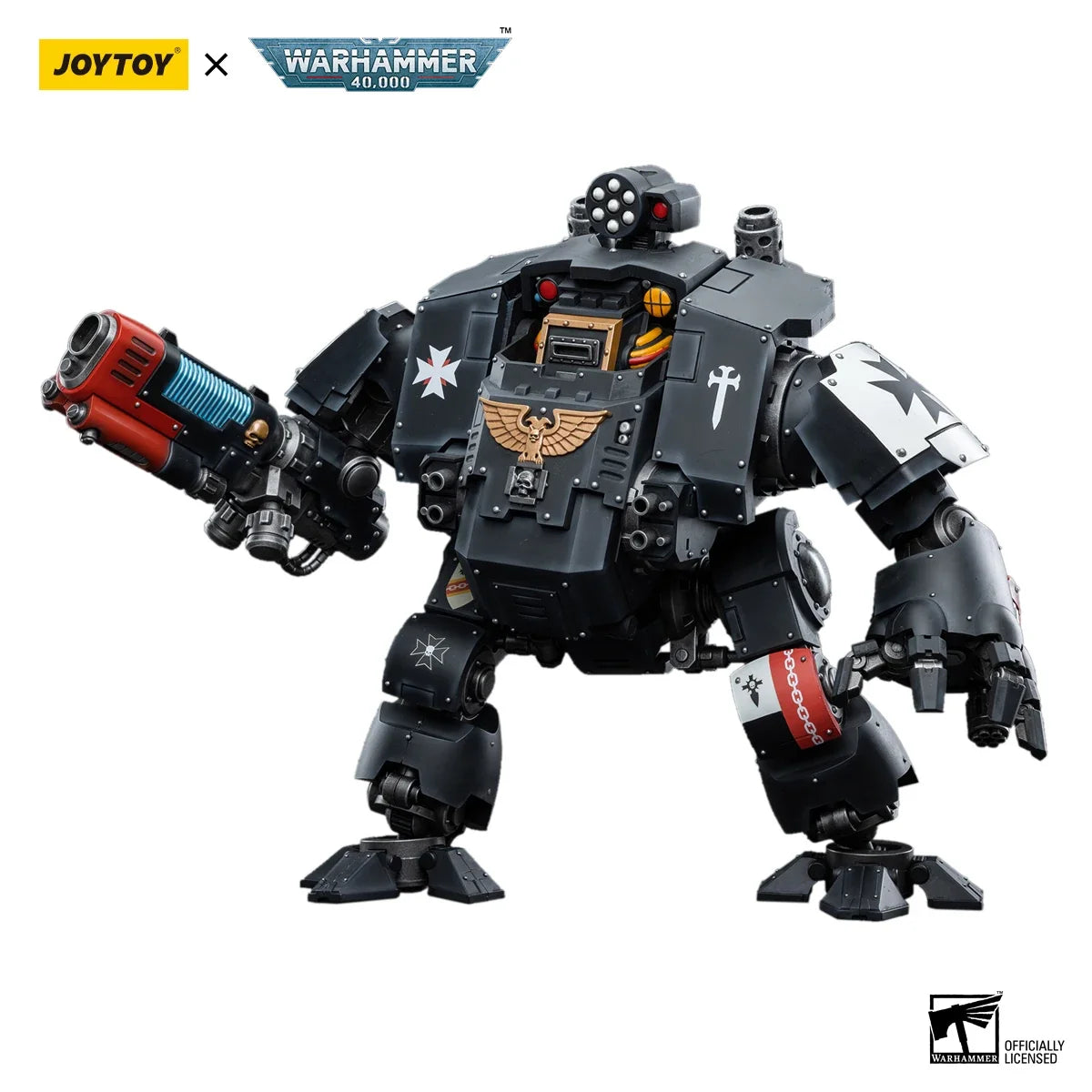 JOYTOY Warhammer 40K 1/18 Action Figure Black Templars Redemptor Dreadnought Mech Anime figures Toys
