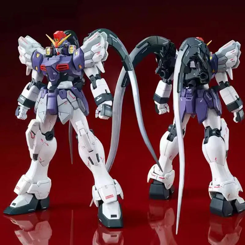 BANDAI PB MG 1/100 Anime Action Figures XXXG-01SR2 Sandrock Custom New Mobile Report Gundam Wing Assembly Plastic Model Kit Toys