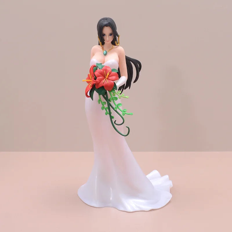 Hot High Quality Haizeiwang Wedding Dress Empress Boya Hancock Handmade Model Anime Ornament Doll Box Set Wedding Souvenir Gift