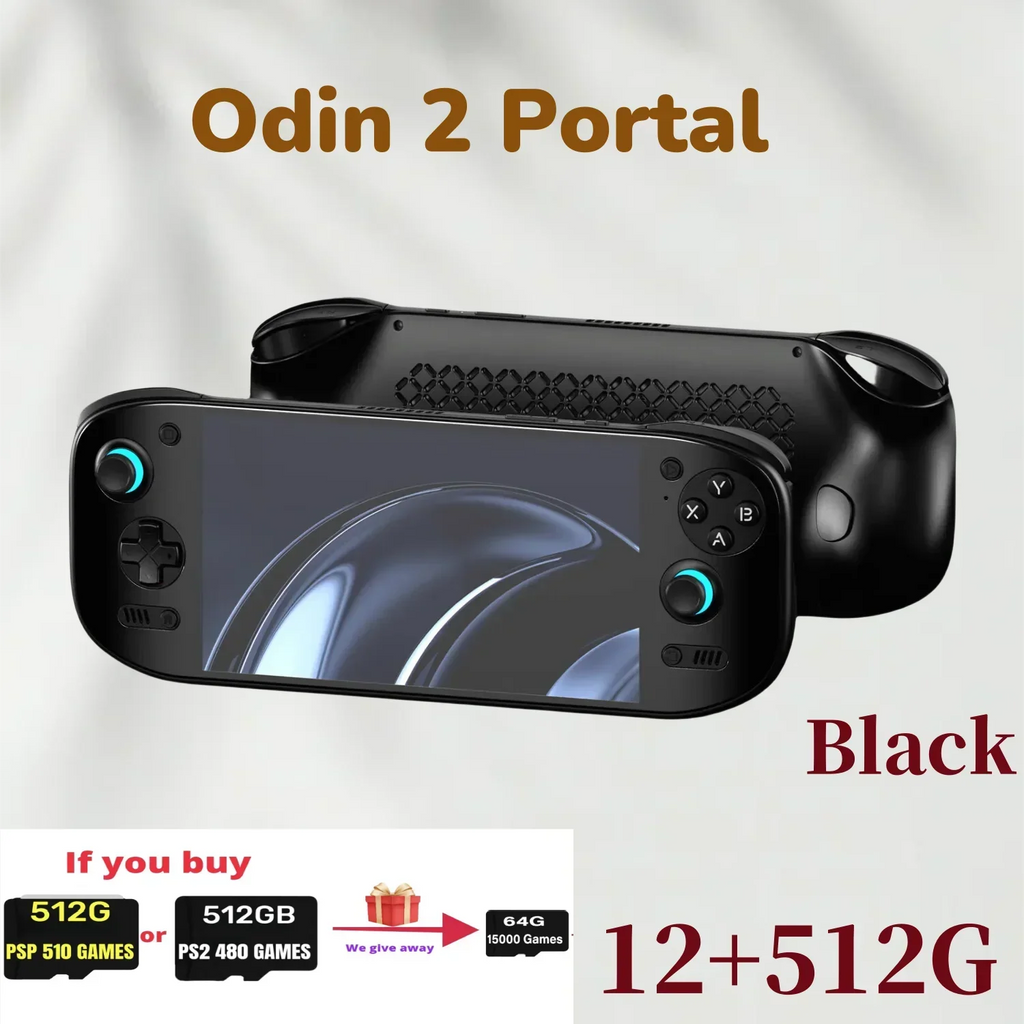 AYN Odin 2 Portal Retro Handheld Game Video Player Console 7 Inch 120HZ Screen Android 13 Bluetooth 8G+128G 512G PSP PS2 Gift