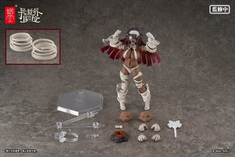 Limited Edition 1/12 Snail Shell Different World Adventure Zombie Girl Grisa Full Set 6in Egyptian Mummy Action Figure Fans Gift