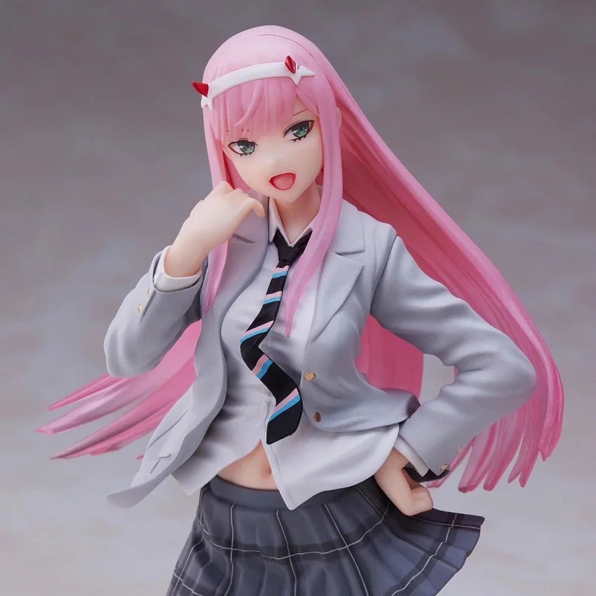 Aixlan 18cm Anime Figure SEGA Zero Two DARLING in The FRANXX 02 National Team PVC Action Figure Collectible Model Toys Kid Gift