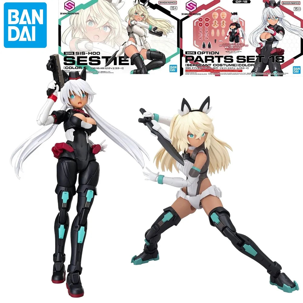 Bandai 30 MINUTES SISTERS Model kit Original 30MS SIS-H00 Sestier [Color C] Action Figure Toys Model Gifts for Children