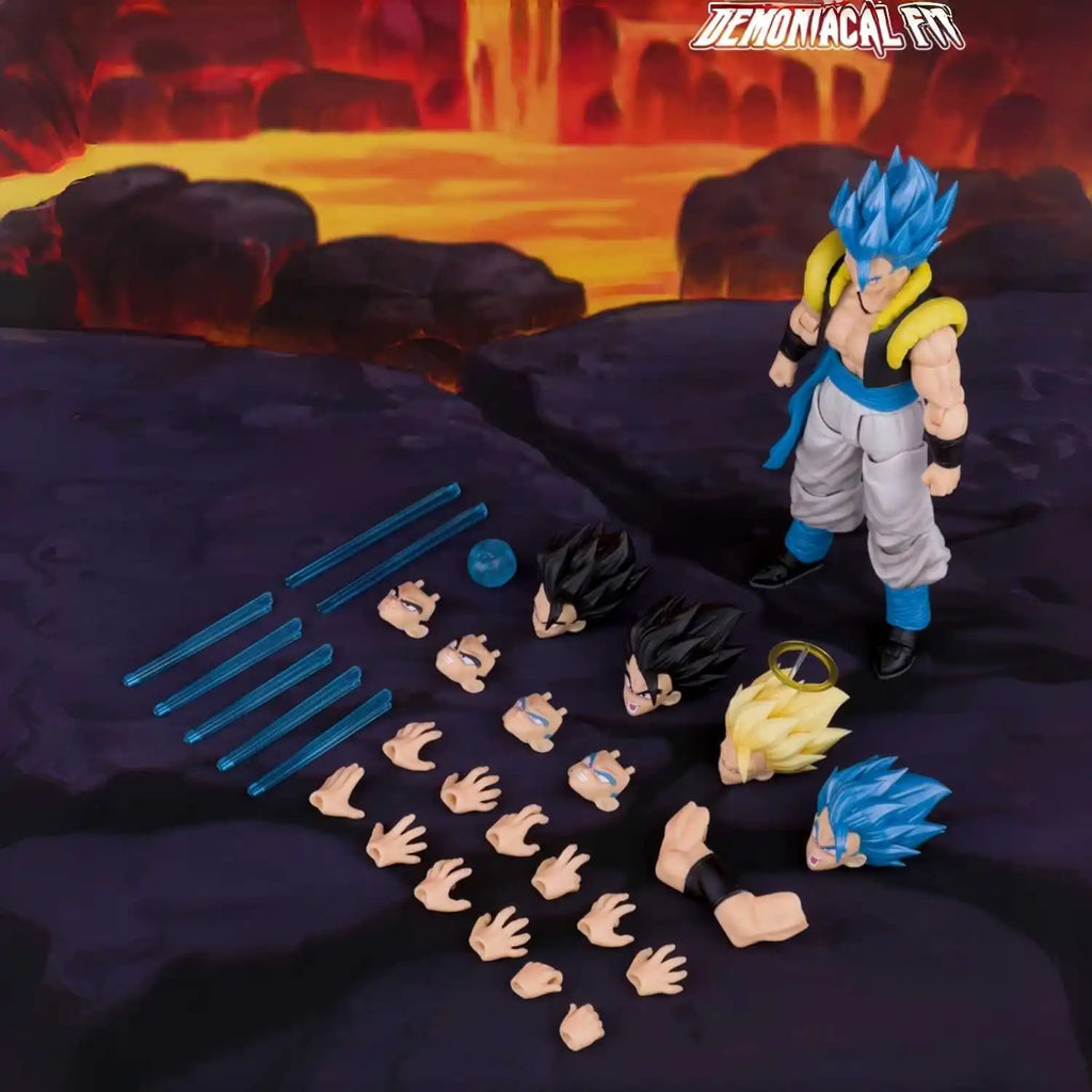 In Spot Dragon Ball Demoniacal Fit Gogeta Shf Hero Waltz Ultimate Dance Gogeta Action Figure Collectible Toys Xmas Gifts