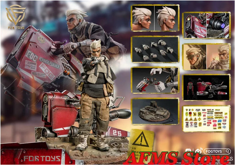 IN STOCK FOGTOYS EA01 1/12 Men Soldier Fantasy 26 Series Harajuku Locomotive Boy 16Cm Full Set Action Figure Body Best Collectio