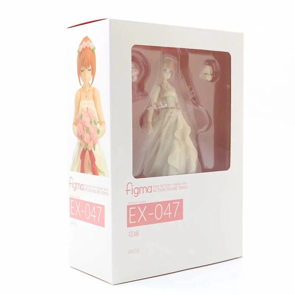 12CM Anime The Quintessential Quintuplets Nakano Yotsuba Figure EX-047 Uesugi Fuutarou Wedding Dress Up Model Toy Action Figure