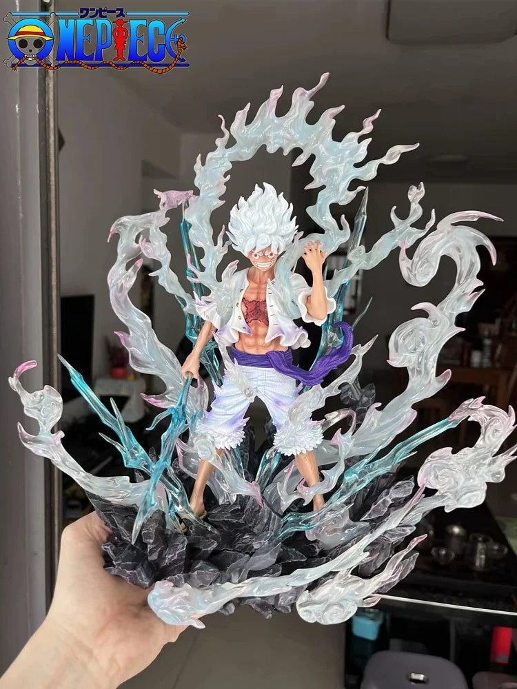 [Made By Jt] One Piece Anime Toys Skypainting Nika Luffy Anime Peripheral Gk Figure Statue Model Placements Boy Christmas Gift