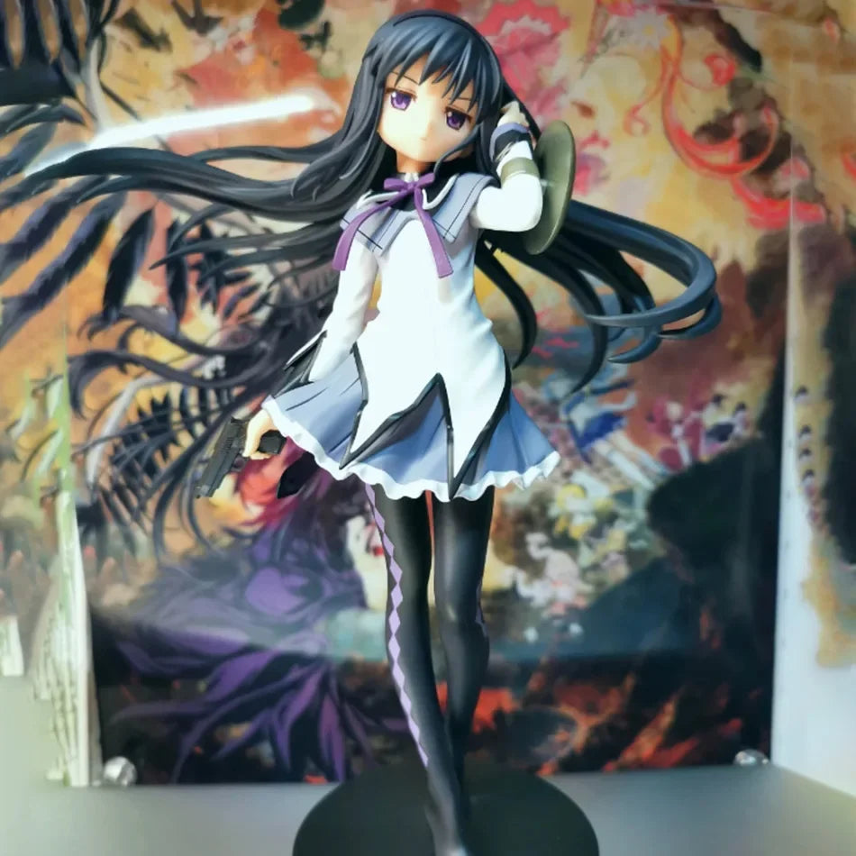 NEW 17CM PMMM Puella Magi Anime Figure Akemi Homura PVC Ornaments Toy Figurine cute Loli Collection Model Toy Gift