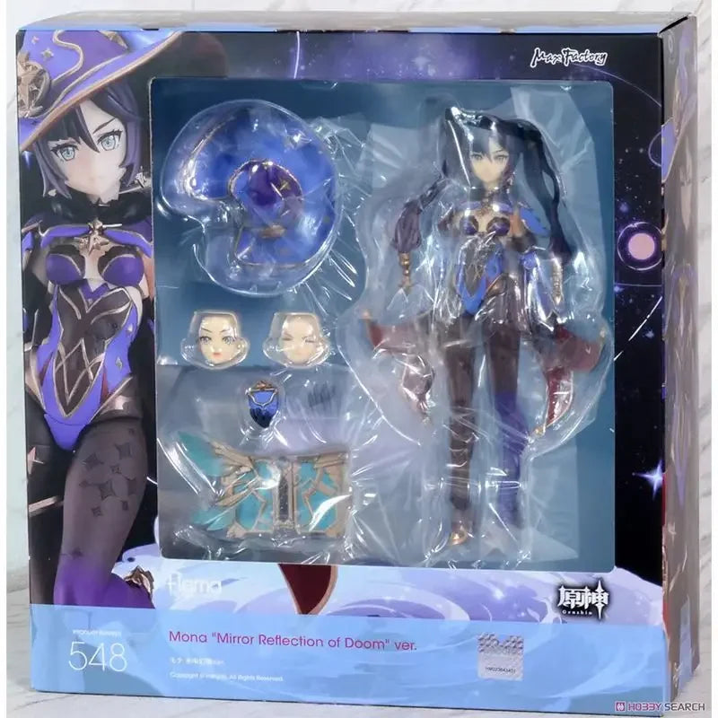 Spot Goods Original Genshin Max Factory Mona "mirror Reflection of Doom" Ver. 548 Action Figure  Assembly Model Toys Collectible