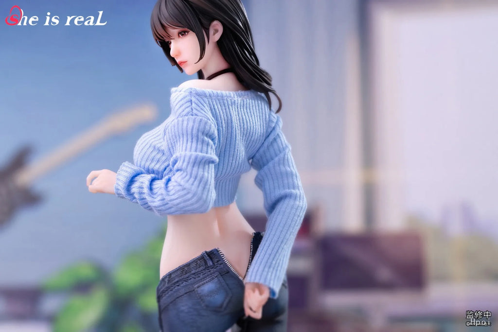In Stock She Is Real Guitar Sister 1/6 Sexy Beautiful Girl Anime Action Figure Toy Gift Model Collection