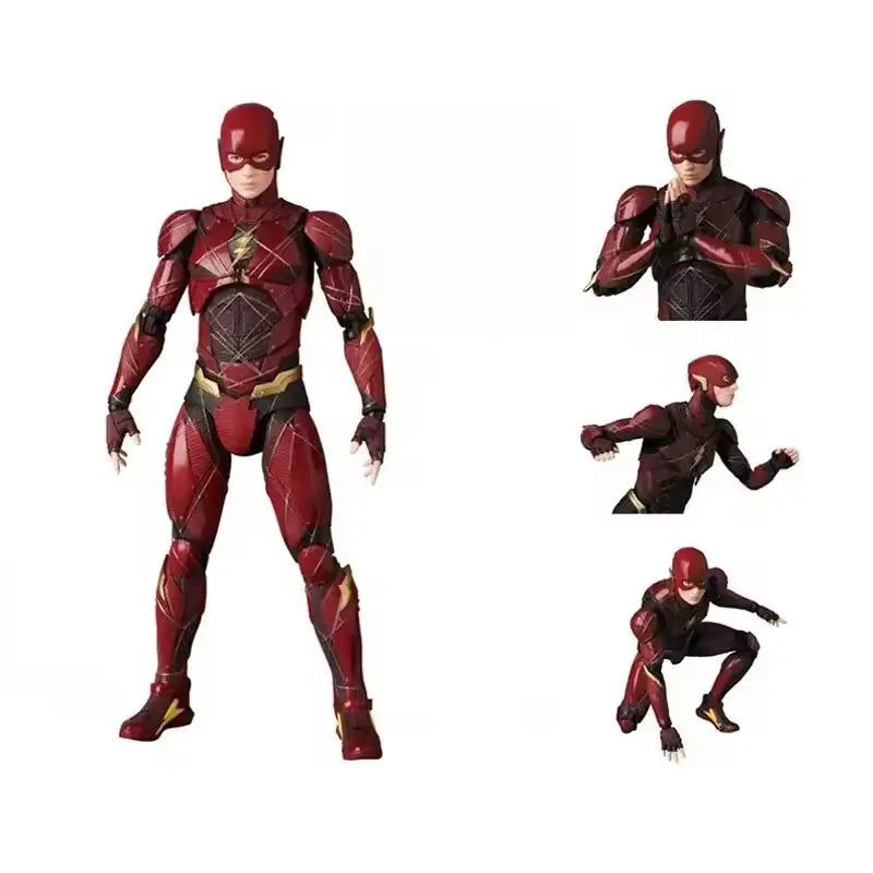 Mafex 058 The Flash Action Figures Toys 16cm Movable Statues Model Doll Collectible Ornaments Gifts