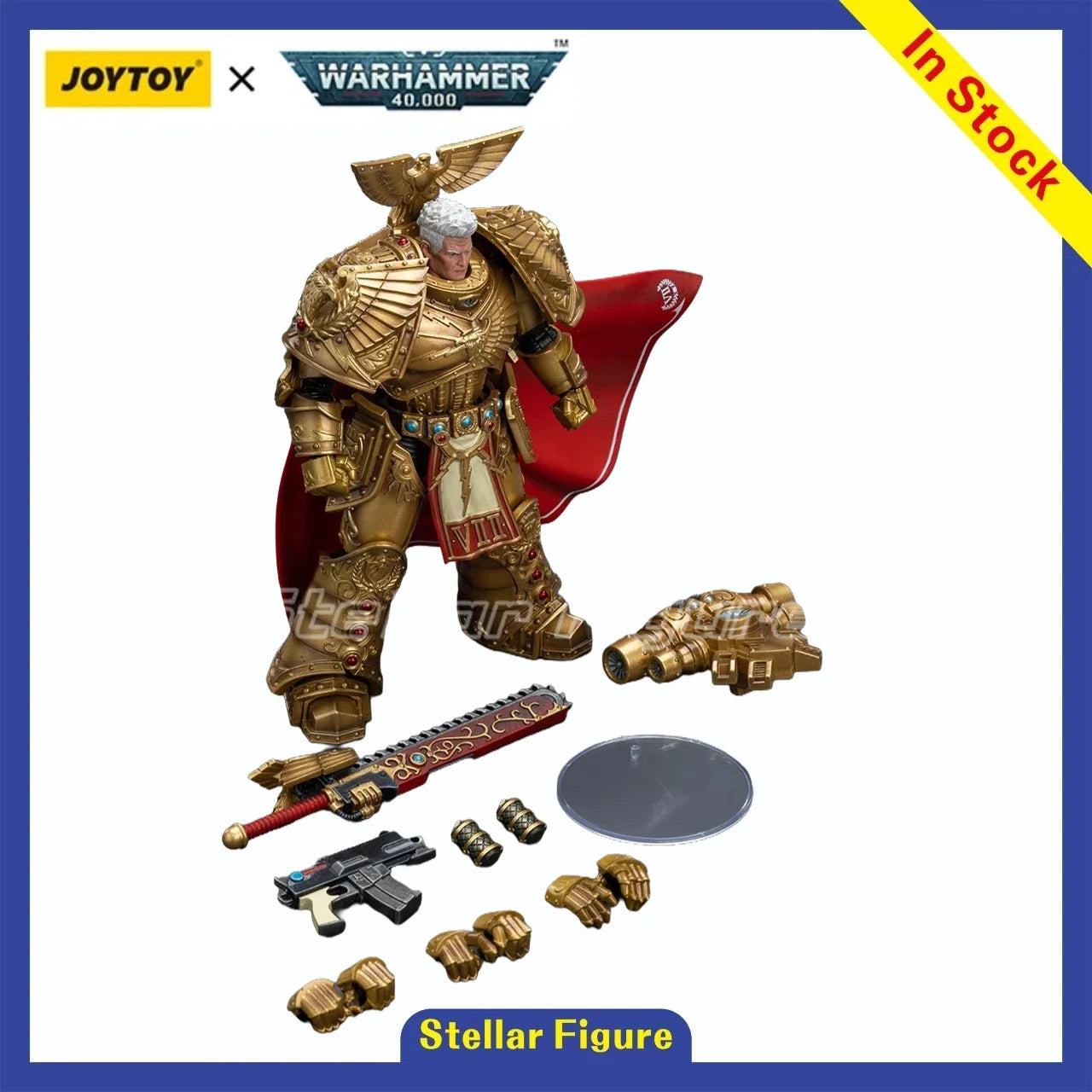 【SF】JOYTOYS 1/18 Action Figure Imperial Fists Rogal Dorn Primarch of The Vl Legion Model Toys Gifts Collection Ornaments