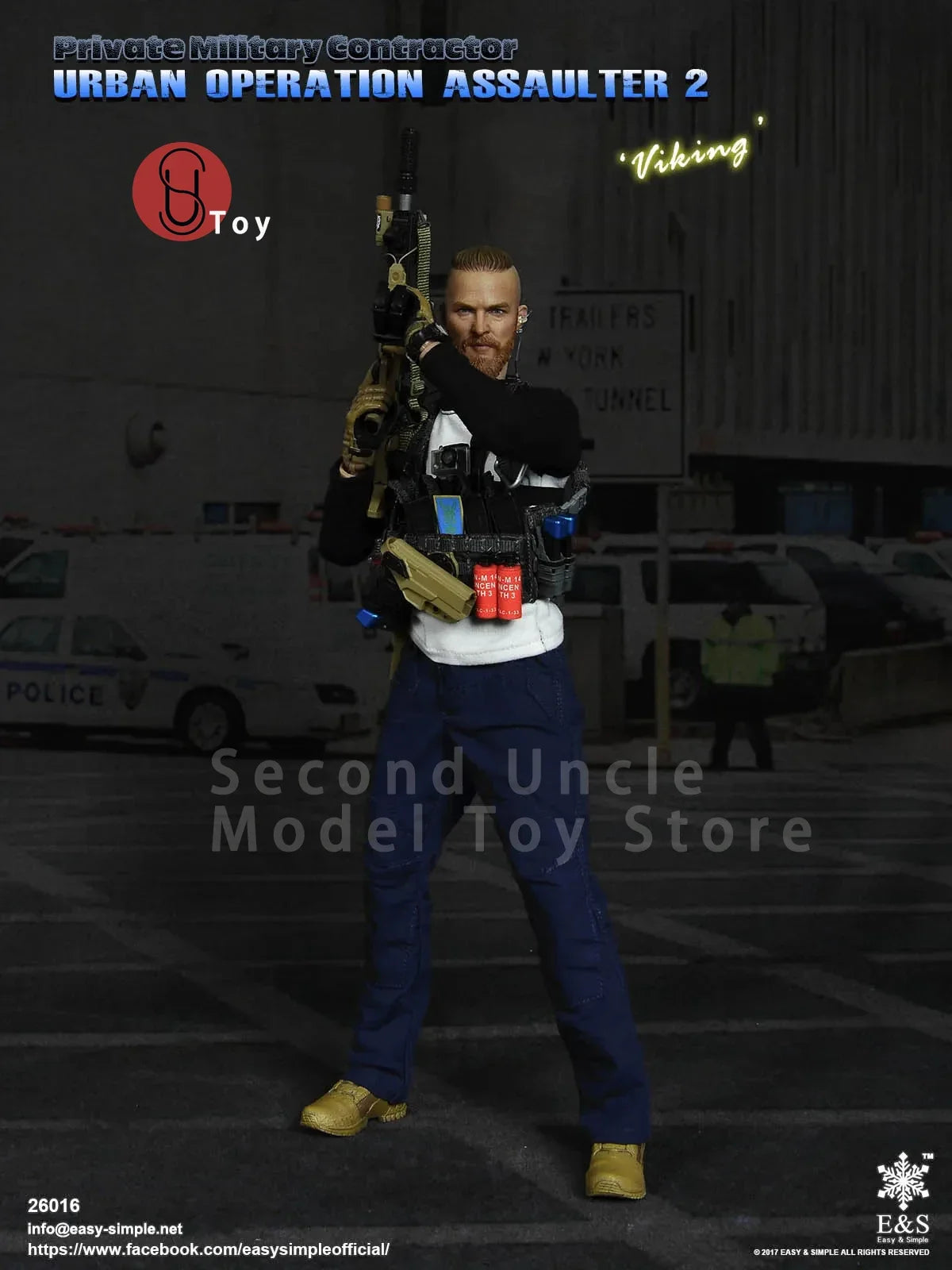 Easy&Simple ES 26016 1/6 PMC Urban Operation Assaulter 2 Viking Private Military Contractor Male Soldier Action Figure Model Toy