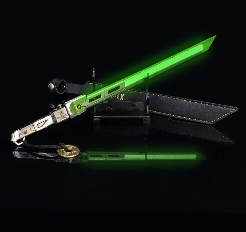 Apex The Hidden Blade Legends Crypto Heirloom Biwon Blade Weapon Keychain Game Anime Katana Swords Knife Boy Kid Decoration Gift