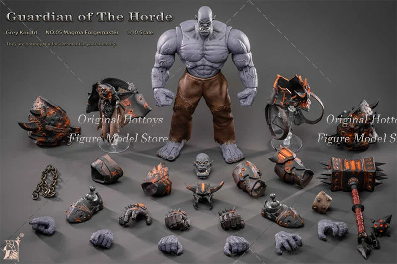 Auf Lager Greyknight 1:10 Maßstab Männlicher Soldat Magma Forgemaster Wächter der Horde Komplettset 6-Zoll Actionfigur Puppe Geschenke