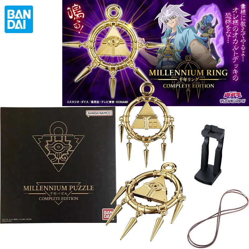 Bandai Genuine Duel Monsters Anime Millennium Wheel Wisdom COMPLETE EDITION Toys for Boys Girls Christmas Gift Collectible Model