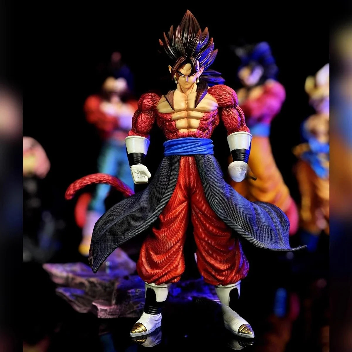 In Stock 35cm Ck Toys Dragon Ball Anime Figures SSJ4 Vegetto Figurine Super Saiyan 4 PVC Statue Collection Model Decor Toy Gifts