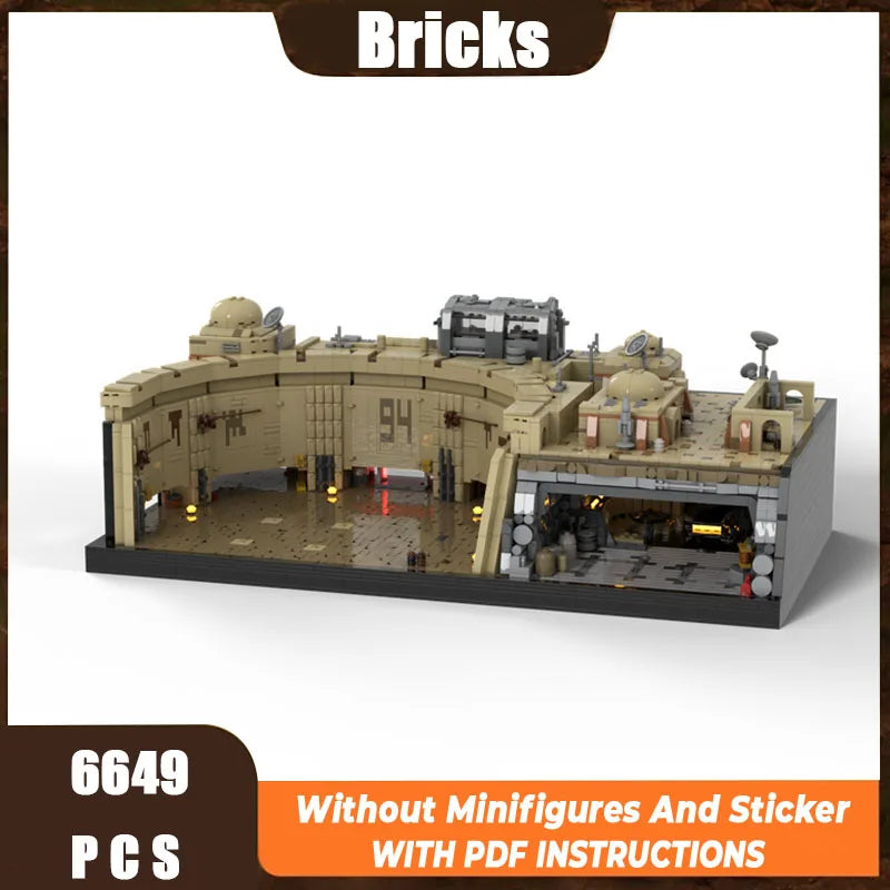 New Star Movie Moc Building Block Model Spaceship Docking Bay Module Building Block Gift Children's Toy DIY Assembly Set