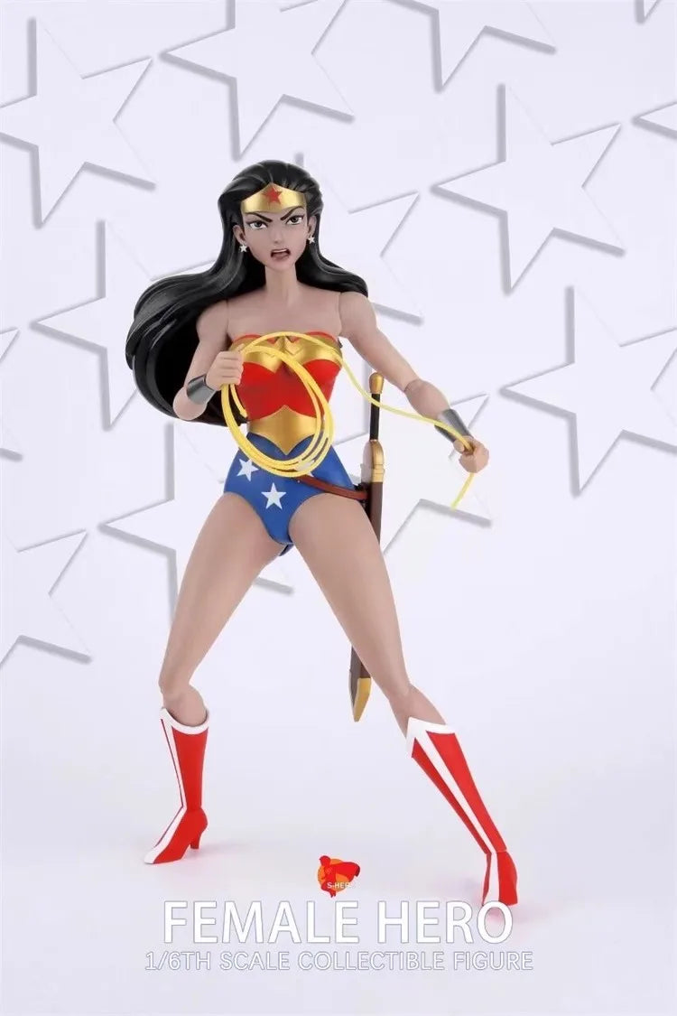 Collectible In Stock SHERO TOYS SH007 1/6 Scale Female SUPER-HERO Comic Version Superwoman 12" Women Soldier Action Figure Model