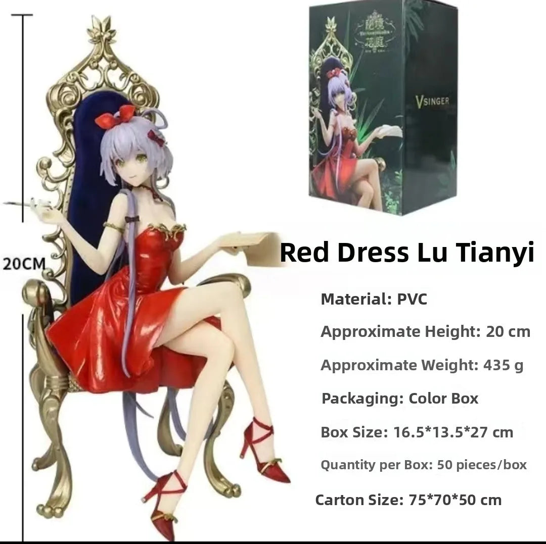 Blue orm Luo Tian Figure Ornament Gift Fairyland Tone Resin Material Static Model Collectible for Adults over 8