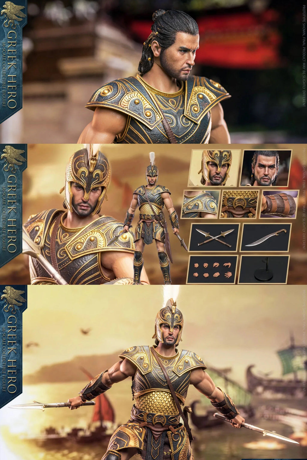 HHMODEL HAOYUTOYS 1:6 Griechischer Kriegsgott Kaiserliche Legion Soldat 12-Zoll Actionfigur Sammlerstück Modell Spielzeug