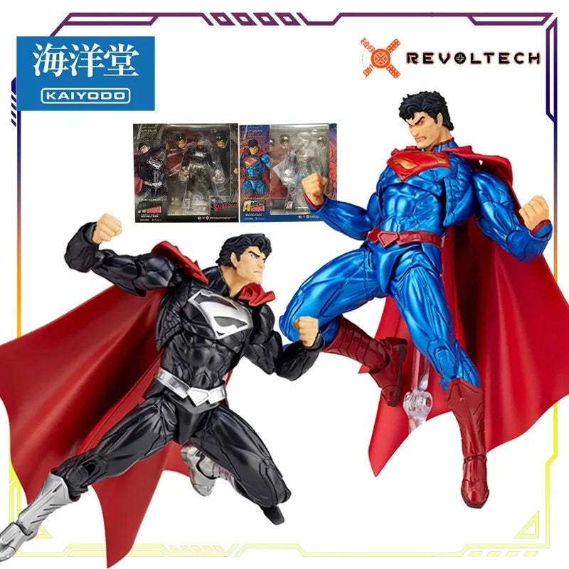 KAIYODO Original REVOLTECH Katsuhisa YAMAGUCHI  Series No.027 Superman Action Figure Model Toys Movable Model Gifts Fo Boys