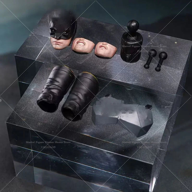1/12 Scale Helm Mundform Küraß Stiefelschaftverbinder Männliches Zubehör Austauschbare Kits für Mezco 6-Zoll Actionfigur Soldat