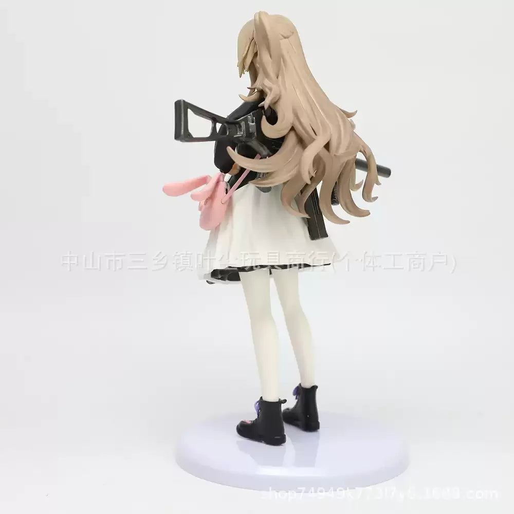 20cm Girls Frontline Figure Ump45 Lop-Eared Rabbit Beautiful Girl Anime Collectible Model Desktop Ornaments Holiday Gifts Toys