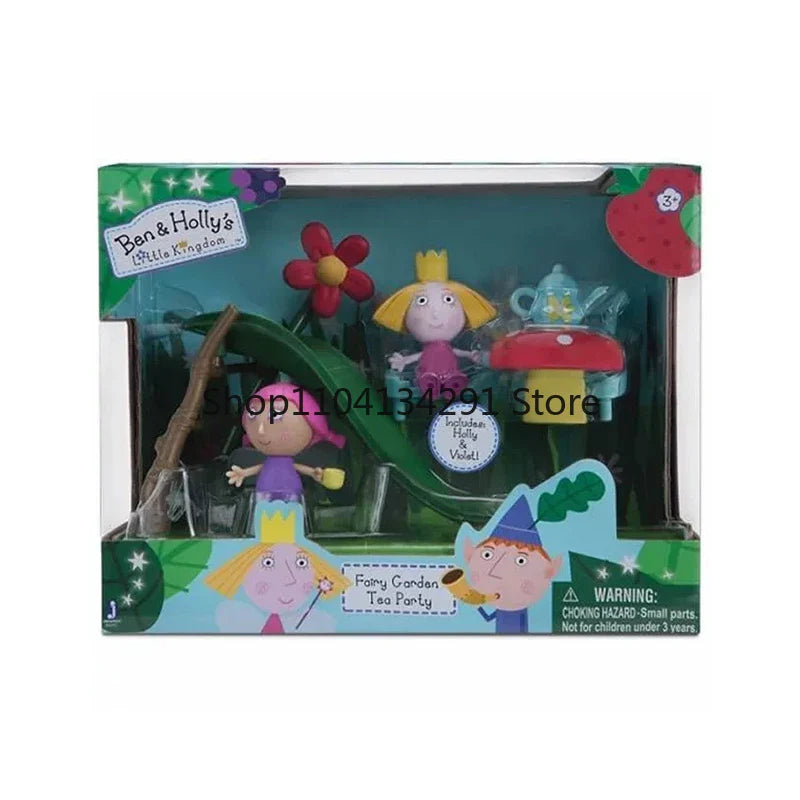 Original Ben & Holly's Little Kingdom Ben's Elfenhorn Figuren mit Zubehör königliches Auto Sammel-Spiel Actionfiguren Kindergeschenk