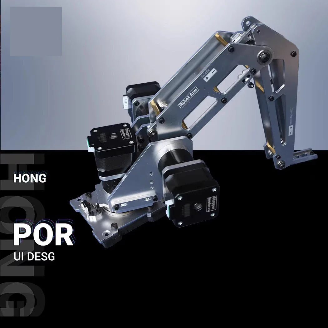 Newest 3 Axis Robotic Arm Stepping Robotic Arm Thickened Aluminum Alloy Industrial Robot Model Multi-Axis Robot