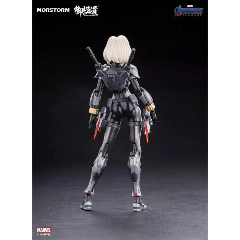 E-Model Original Marvel Comics The Avengers Anime Black Widow Mobile Suit Girl Action Figure Toys Model Gifts for Children