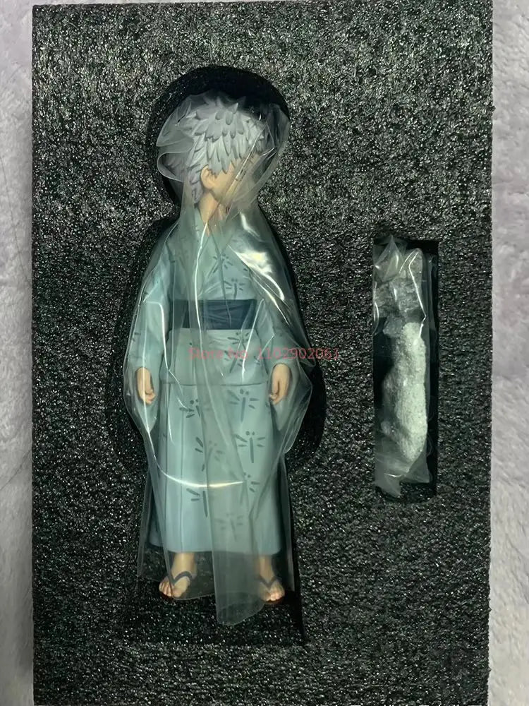 Original Anime Jujutsu Kaisen Figures Satoru Gojo Figure Childhood 5t5 Action Figurine Q Version Collection Models Statue Orname