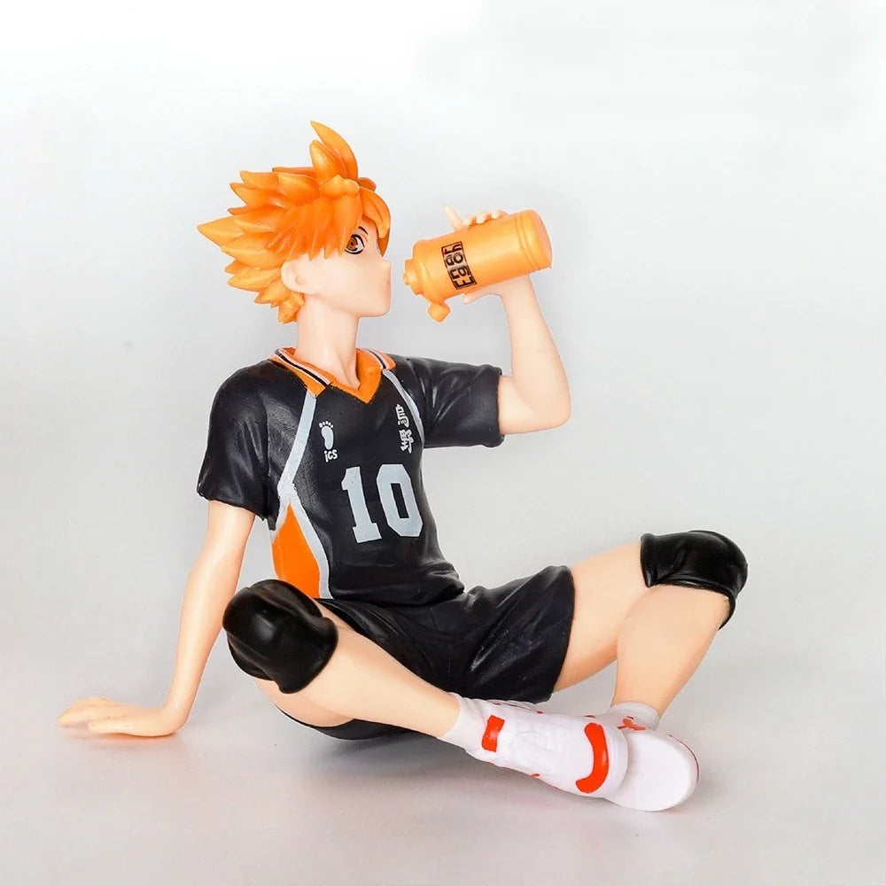 Anime Haikyuu Hinata Shoyo Kageyama Tobio Action Figures Sitting Pose PVC Model Volleyball Desktop Ornaments Collection Gift