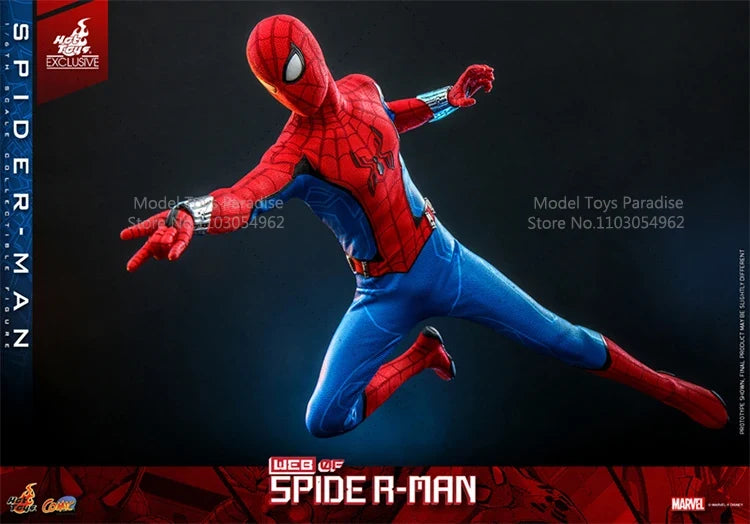 Original HotToys CMS010 1/6 Collectible Toys Spider Man Limited Edition Super Hero Soldier 12inch Action Figure Model Gifts