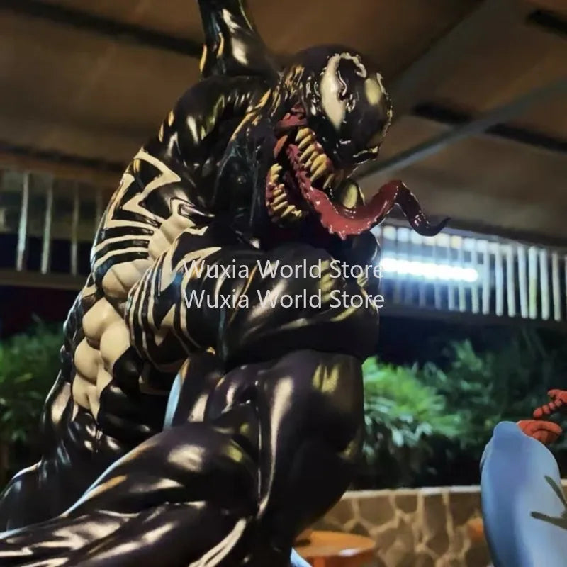 55cm Venom Battle Spider-Man Figure Marvel Anime Surroundings Figure Collection Desktop Ornament Decorations Best Gifts for Boys