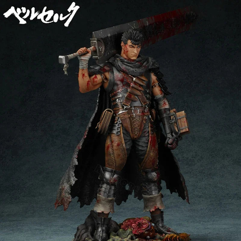 32cm Berserk Guts Anime Figure Guts Berserker Armor Action Figure Berserk Skull Knight Figurine Collectible Model Doll Toys Gift