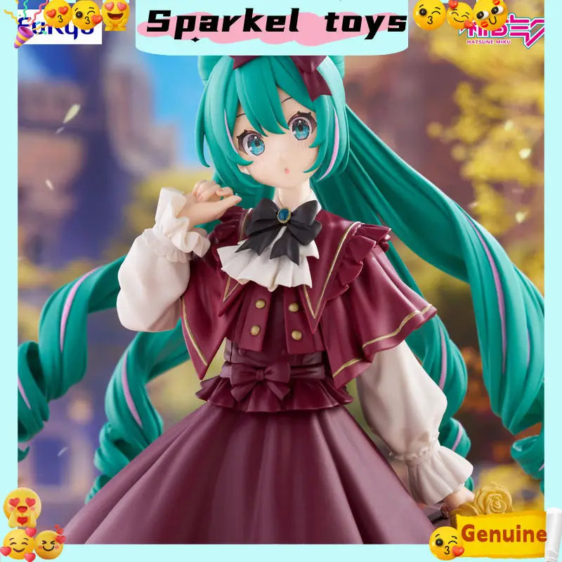 New Orginal Furyu Trio-Try-It Vocaloid Hatsune Miku Classical Girl Anime Figures Exquisite Kawaii  Desktop Ornament Xmas Gift