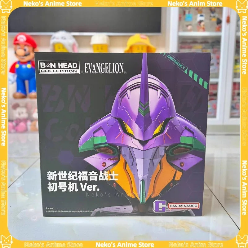 【In Stock】BANDAI Tides BN HEAD Collection Neon Genesis Evangelion Unit-01 Ver. Action Figure Anime Desktop Doll Collectibles