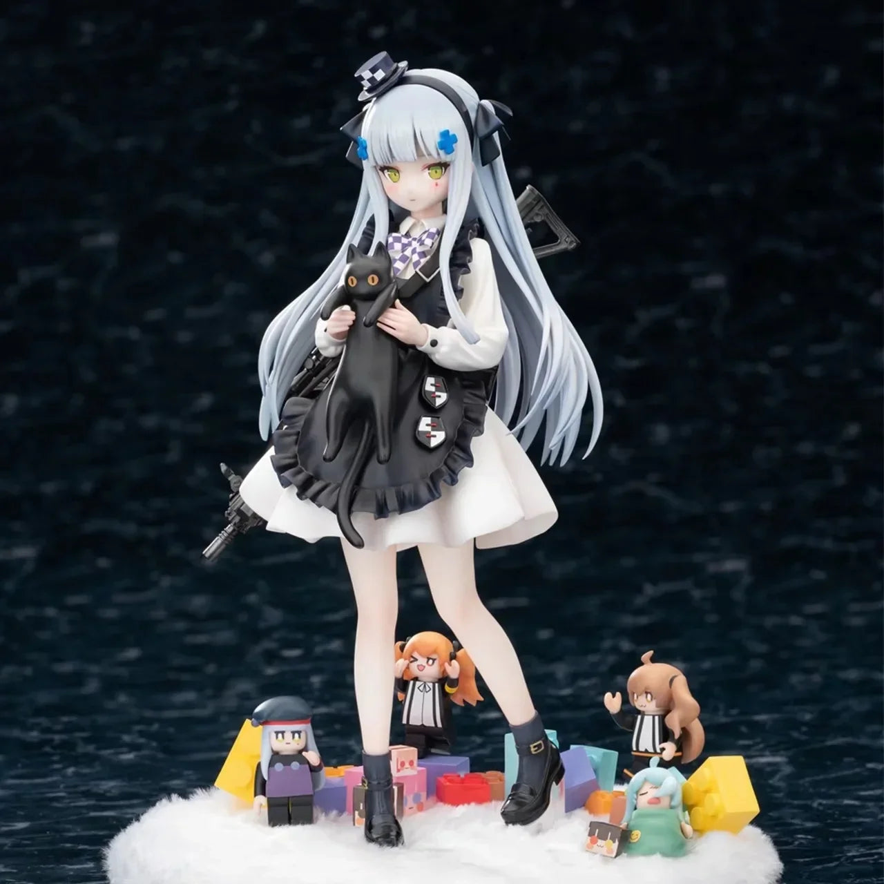 Girls' Frontline Figure HK416 Black Cat's Gift Version Anime Collectible PVC Statue Cute Character Display Model Gift
