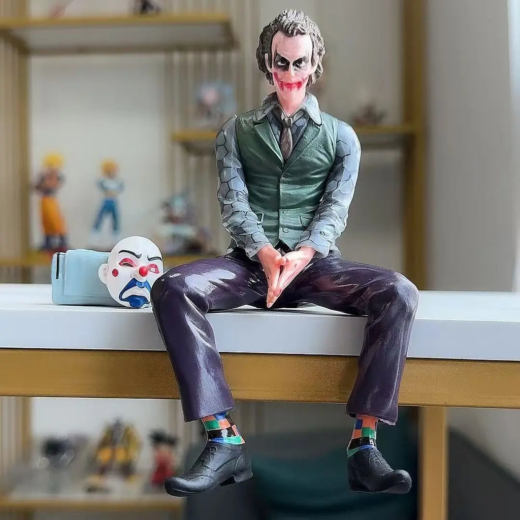 New Joker Heath Ledger Action Figures Car Roof Decoration Portable Wild Mask Statue Model Car Doll Toy Collection Christmas Gift