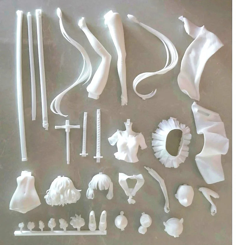 Anime Fate/Grand Order Katsushika Hokusai Figures Kit kawaii Resin GK DIY White Assembly GK Model Statue Toys doll Collection