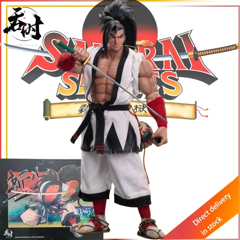 TUNSHI STUDIO Original Shin Samurai Shodown:Haohmaru Jigokuhen Series 6-inch Cloth Doll Action Joint Mobility Figure Model Toys