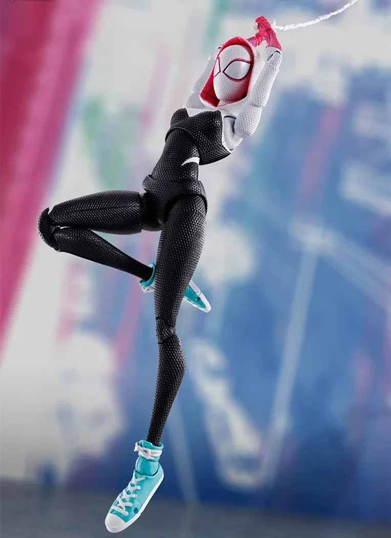 SHF Lady Amazing Spiderman Spidergwen BJD Spider Man Into the Spider-Verse Gwen Figure Model Toys