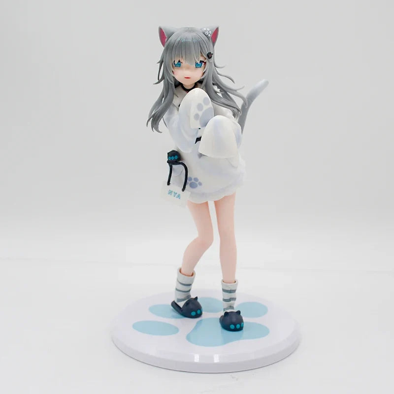 20cm Nachoneko Channel Anime Girl Figure Nachoneko Hennyano Action Figure Cute Cat Kanako Figurine Collectible Model Doll Toys