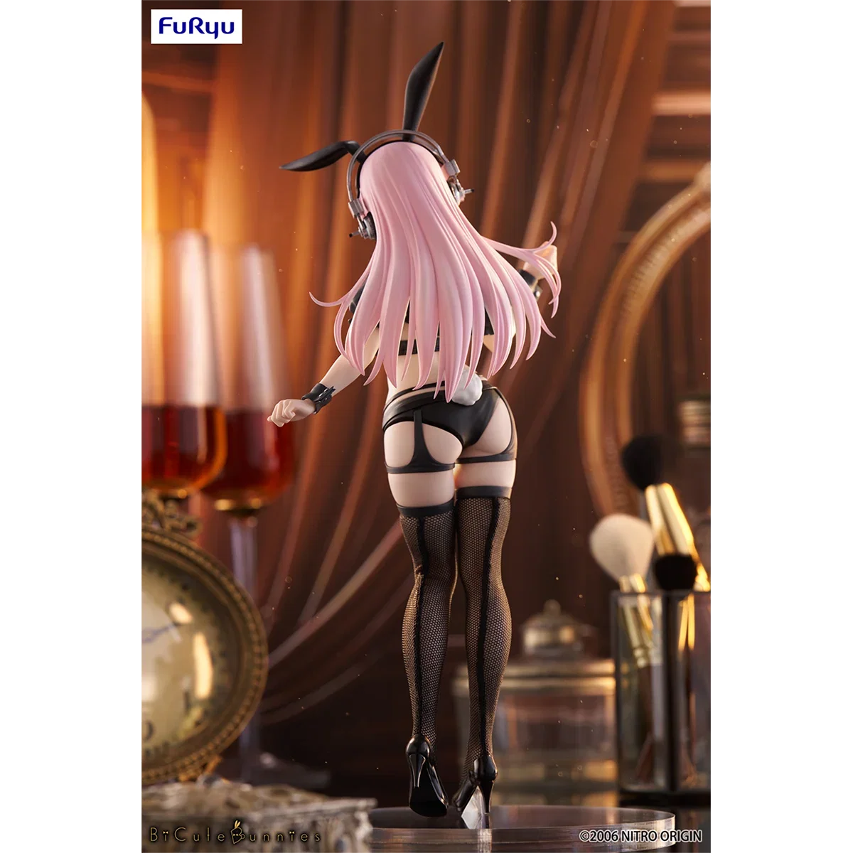 Newest FuRyu BiCute Bunnies SoniComi Super Sonico Reverse Bunny Anime Figures Collectible Model Toy Original Bishoujo Ornament