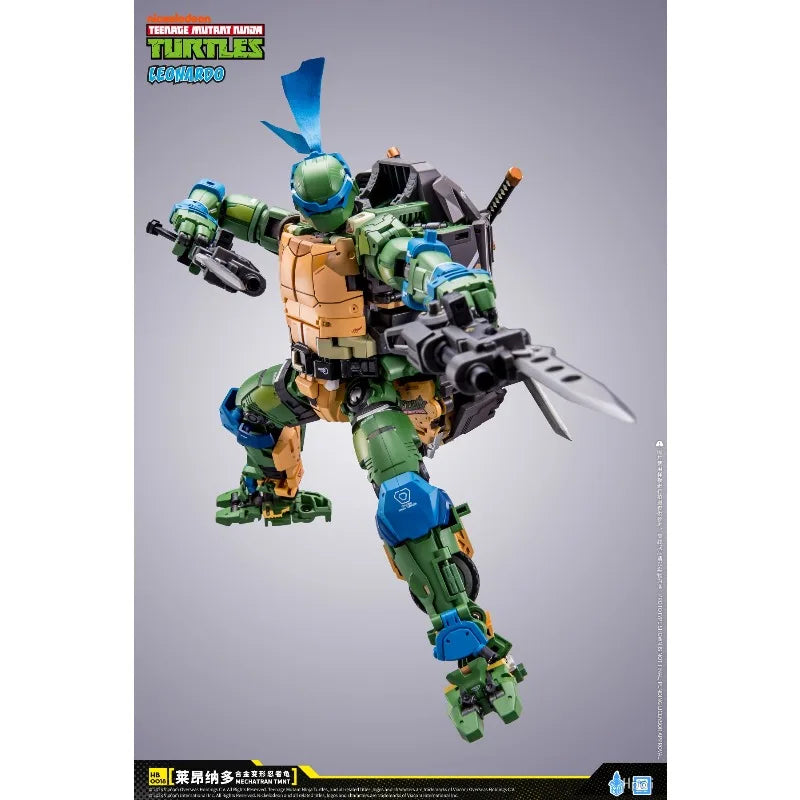 HeatBoys Anime Original Ninja Turtle Leonardo Commemorative Edition Ambush Alloy Finished Product Super Movable Mecha Model Toy