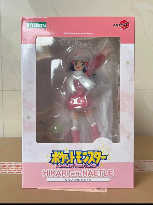 100% Original Kotobukiya ARTFX J Pokemon Series Dawn with Turtwig 1/8 in Stock Anime Collection Action Figures Model Toys