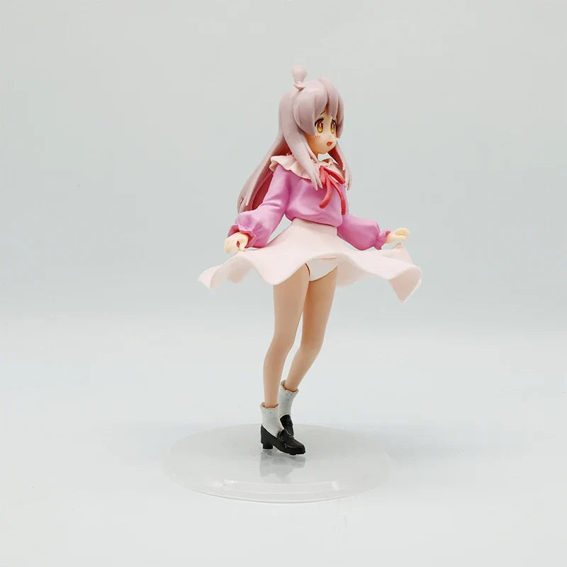 In-Stock 18cm Ooyama Mahiro Standing Pose Dress Figure - Cute Anime Model, Collectible Toy, Birthday Gift, Mysterious Surprise