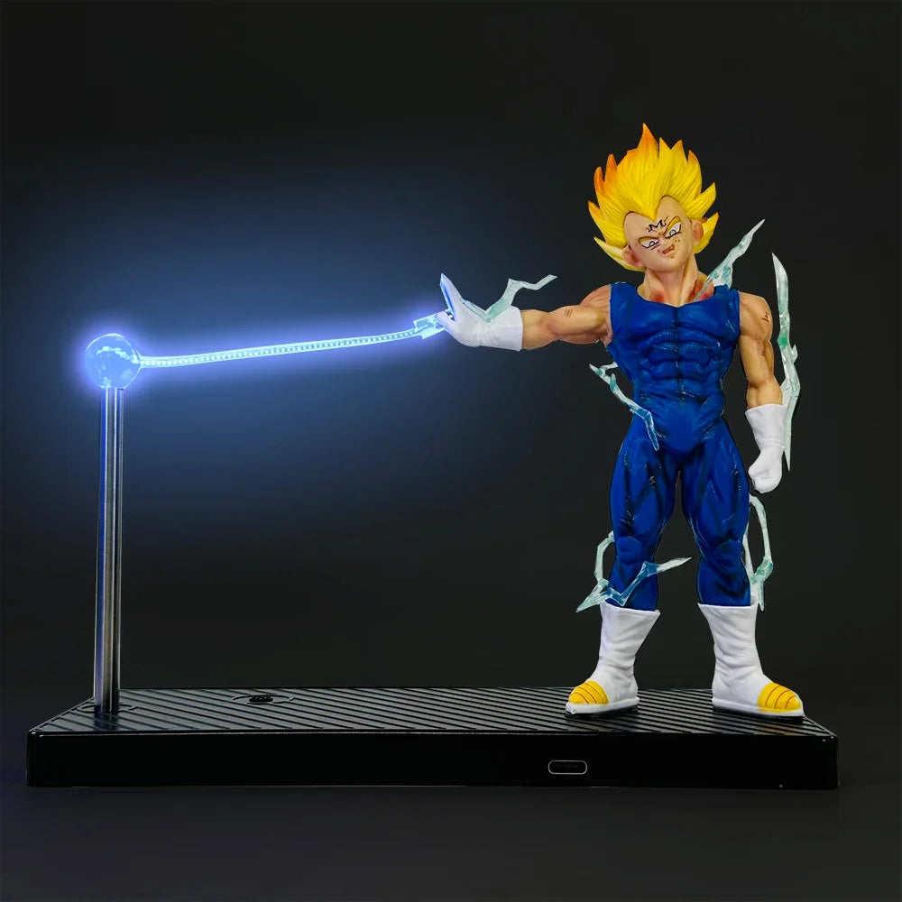Vegeta Super Saiyan Magnetic Night Light Dragon Ball Z Anime Figure Kids Christmas Birthday Gift Study Goku Ambient Light‌